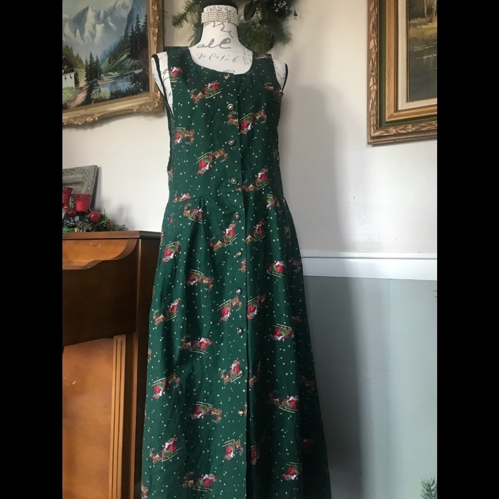 Pam’s Closet Vintage Santa Christmas Dress M
